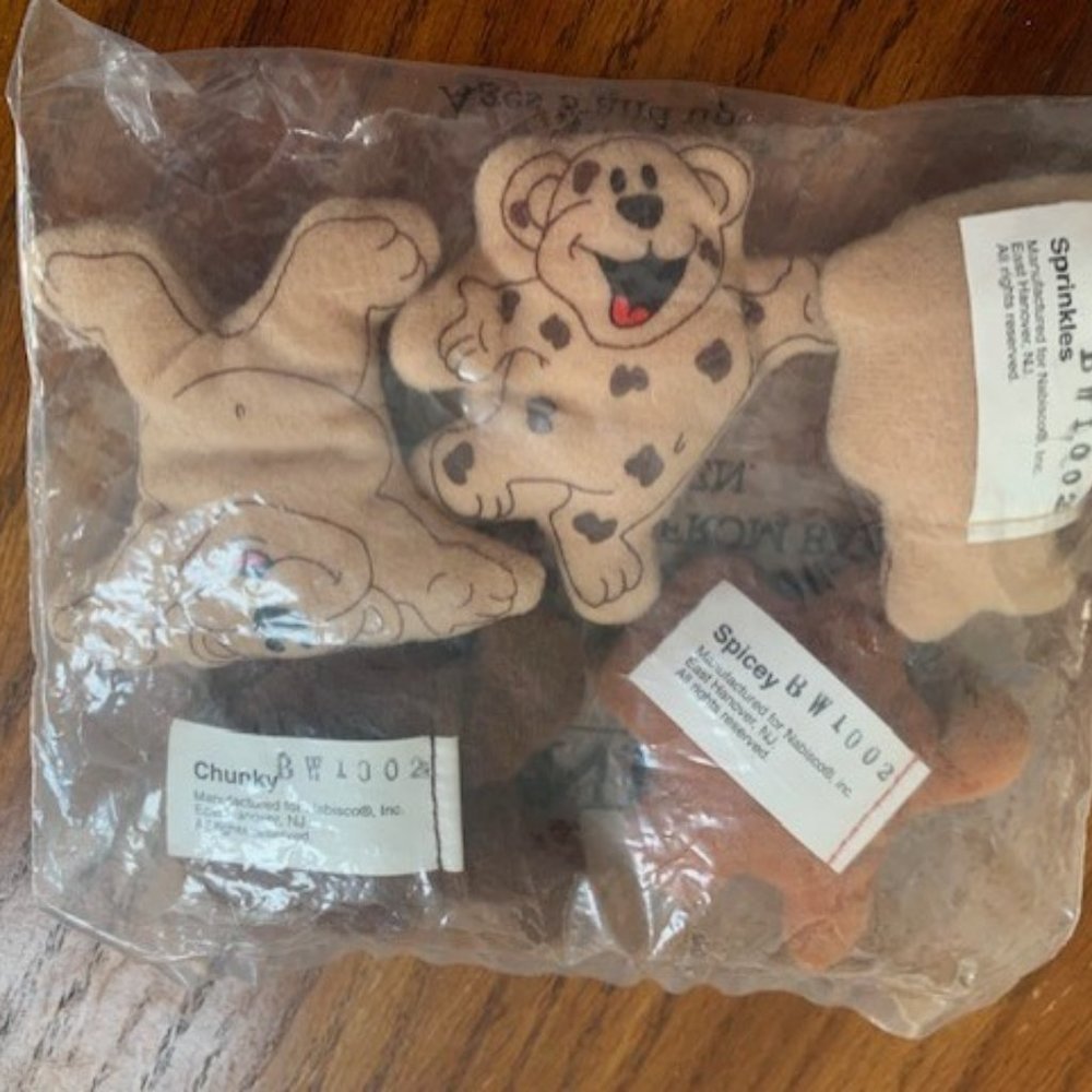 Vintage Teddy Grahams Mini Plush Teddies Lot - Rare!